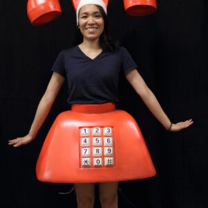 rotes Telefon Kostüm